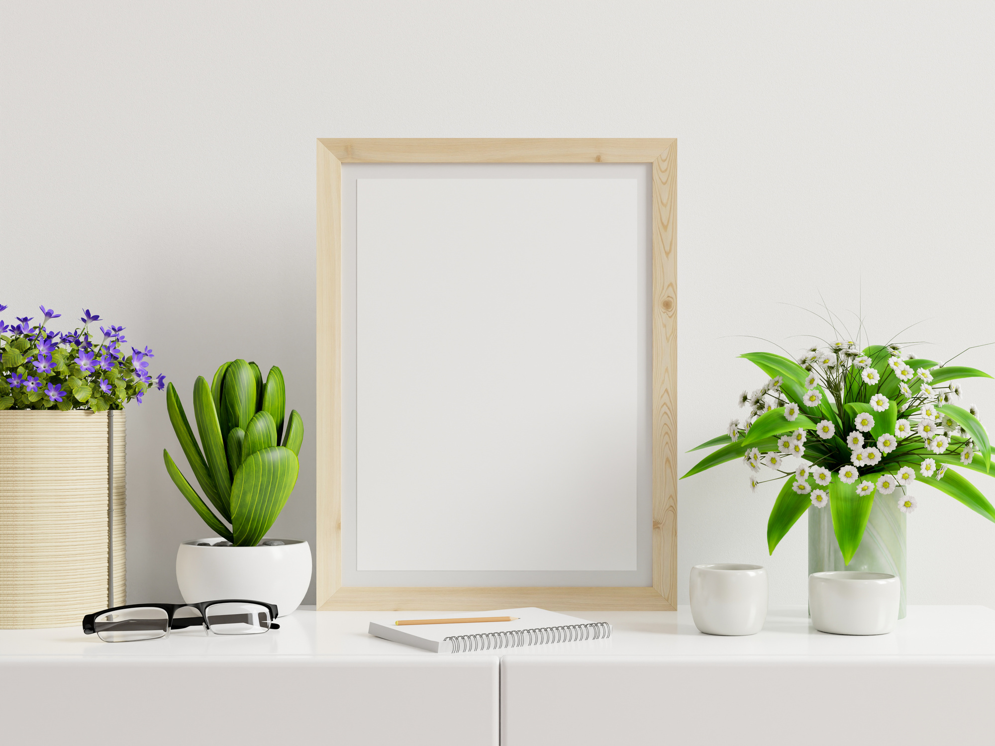 Vertical Frame on a Table